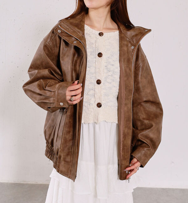 archives「２ｗａｙアソートミドルブルゾン」|テーラードジャケット|BROWN