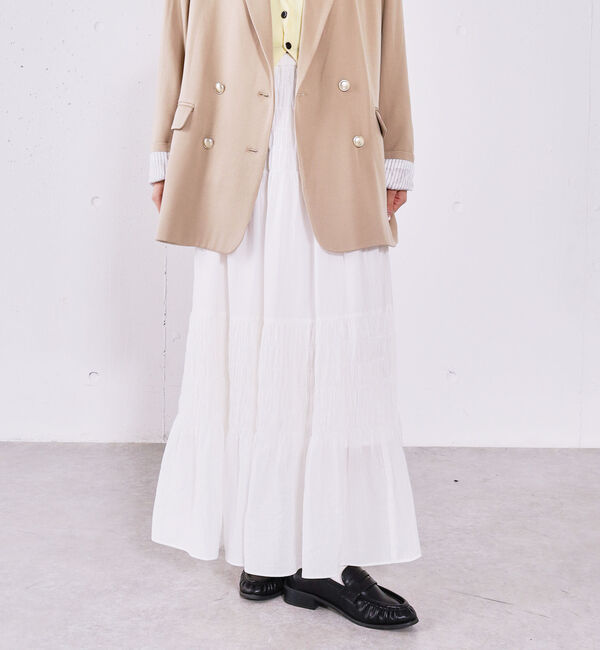 archives「シャーリングティアードＳＫ」|スカート|OFF WHITE