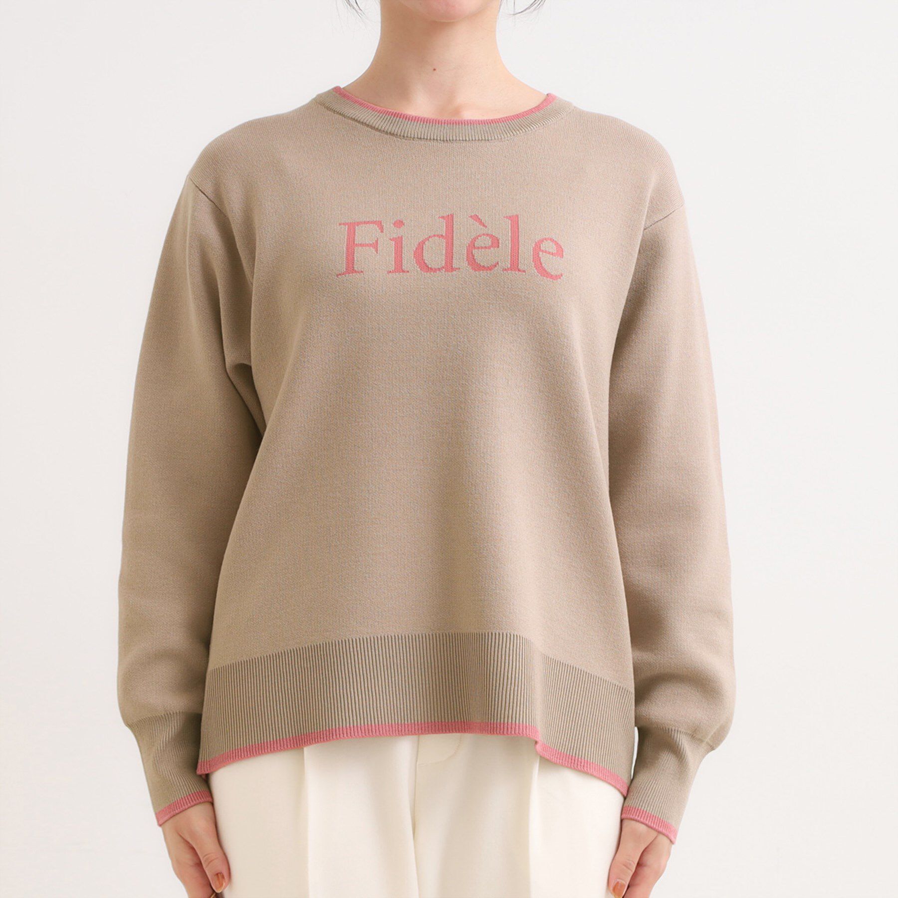 SHOO･LA･RUE「【洗濯機可/毛玉レス】大人世代も取り入れやすい スウェットライク アソートニット」|ニット・セーター|