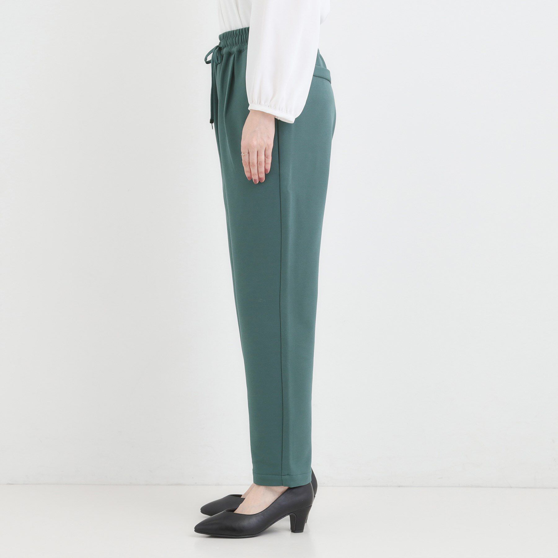 SHOO･LA･RUE「【S-LL/股上深め】裏起毛スマートイージーパンツ」|その他|