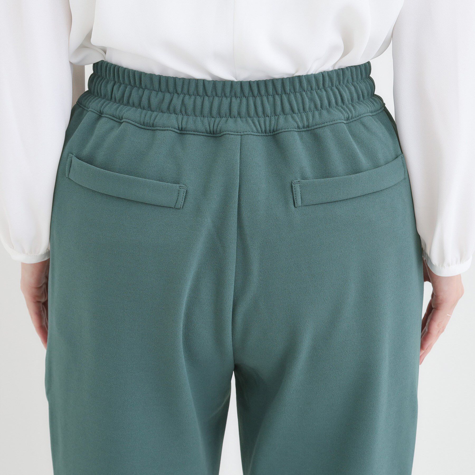 SHOO･LA･RUE「【S-LL/股上深め】裏起毛スマートイージーパンツ」|その他|