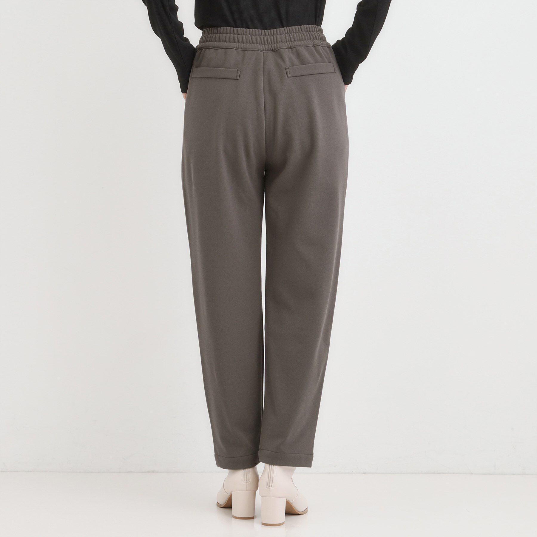 SHOO･LA･RUE「【S-LL/股上深め】裏起毛スマートイージーパンツ」|その他|