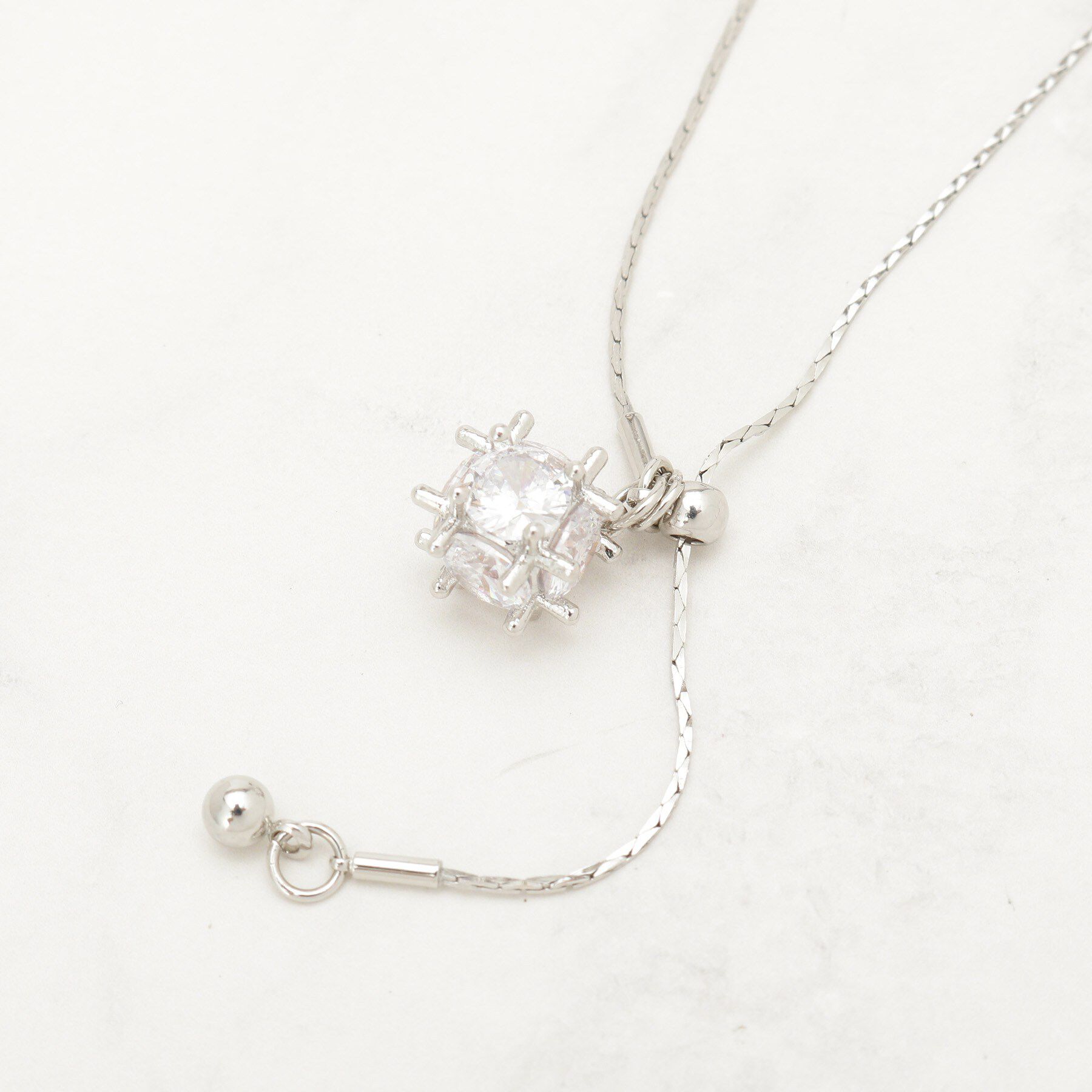 SHOO･LA･RUE「キュービックジルコニアネックレス」|ネックレス|