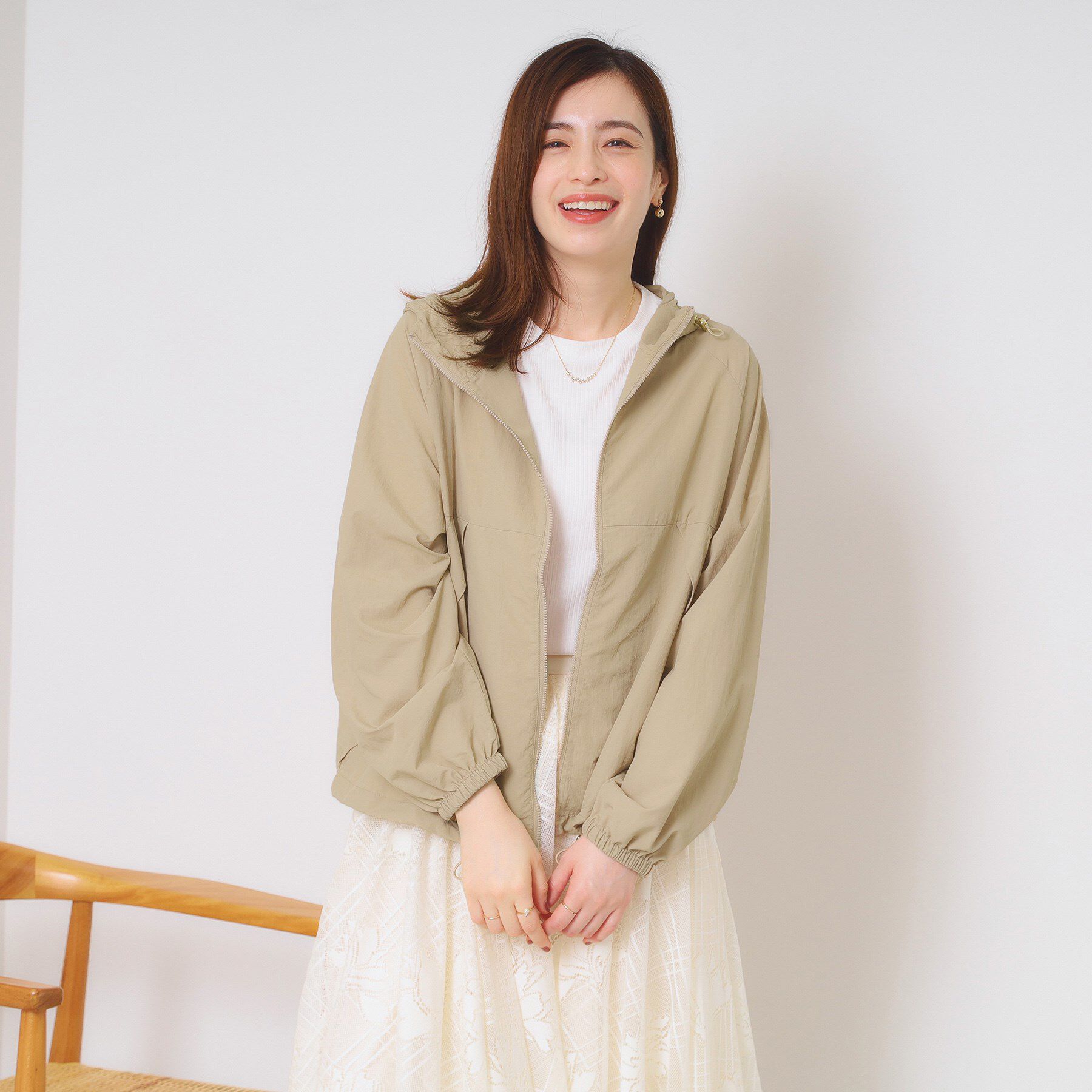 ITS&rsquo;DEMO「【撥水／洗濯機OK】ポケッタブルブルゾン」|ブルゾン・スタジャン|ベージュ(052)