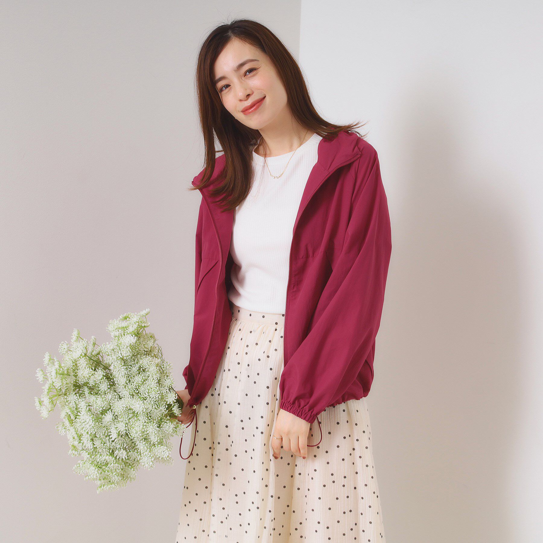 ITS&rsquo;DEMO「【撥水／洗濯機OK】ポケッタブルブルゾン」|ブルゾン・スタジャン|ボルドー(064)