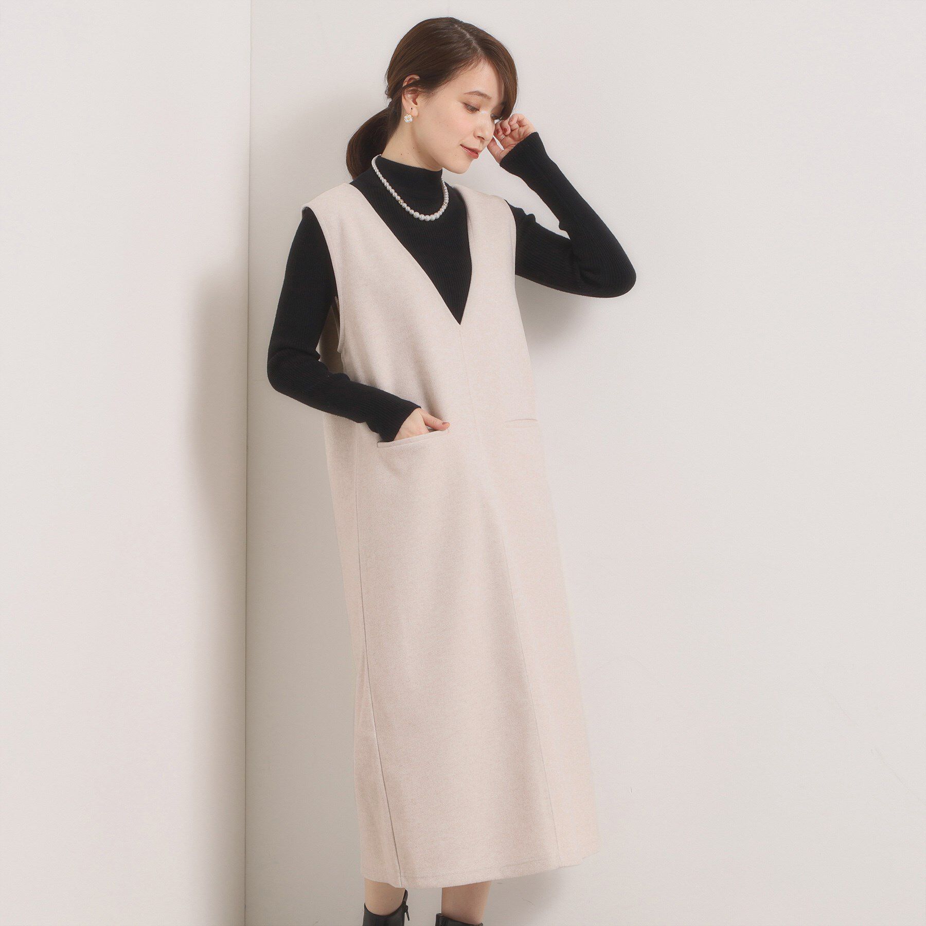 ITS&rsquo;DEMO「【洗濯機OK】カットメルトンジャンスカ」|ワンピース|