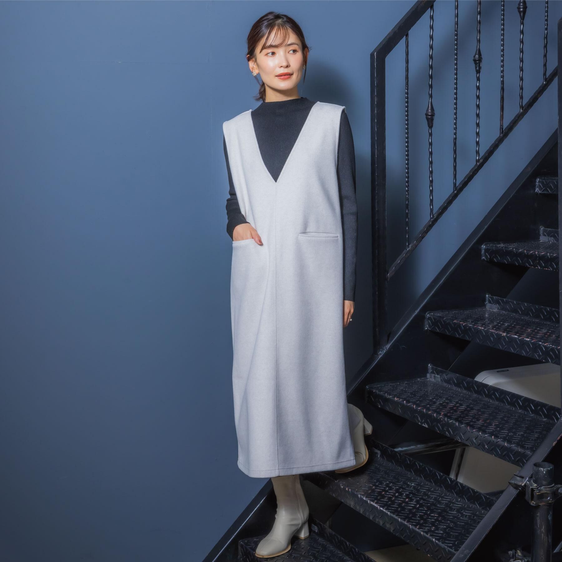 ITS&rsquo;DEMO「【洗濯機OK】カットメルトンジャンスカ」|ワンピース|