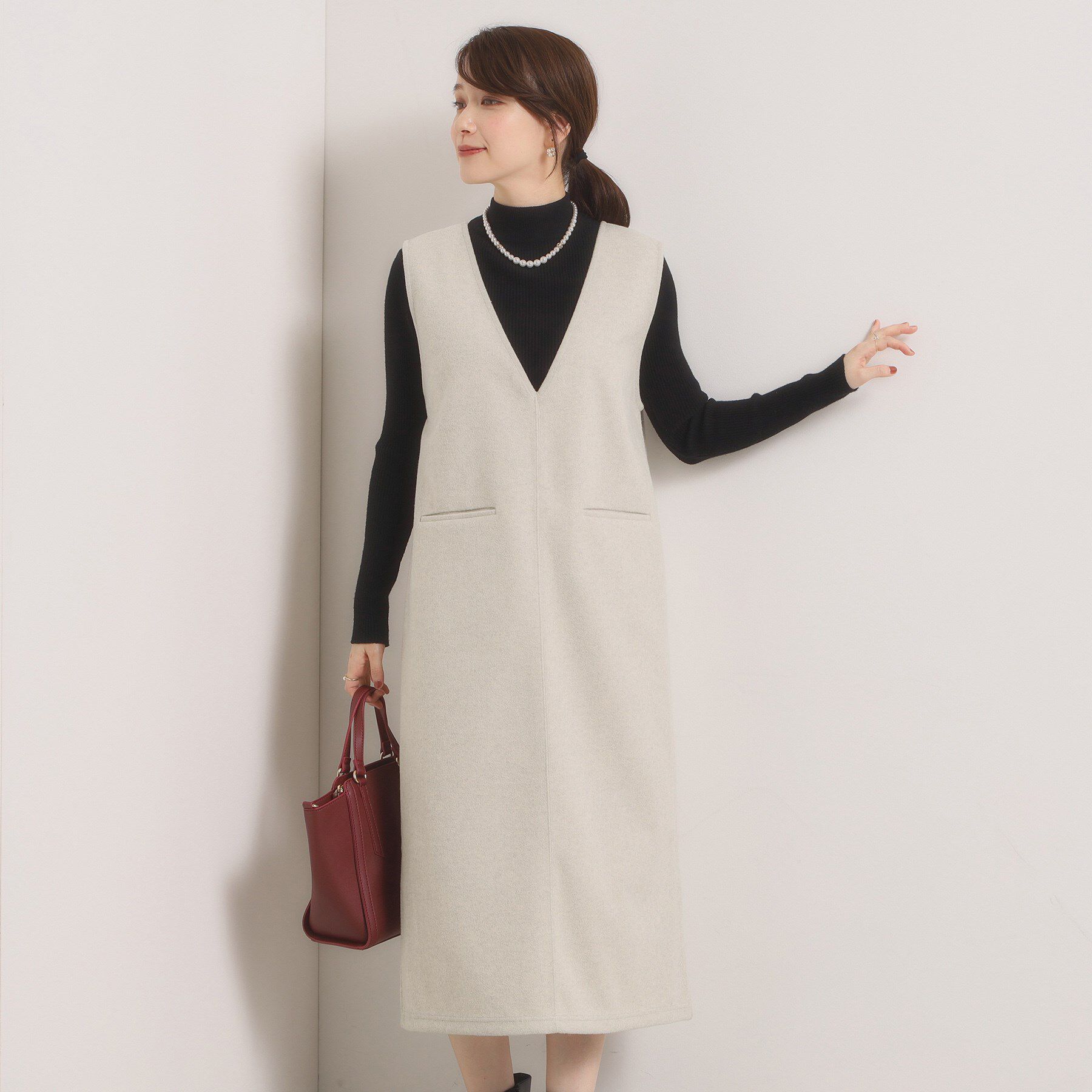 ITS&rsquo;DEMO「【洗濯機OK】カットメルトンジャンスカ」|ワンピース|