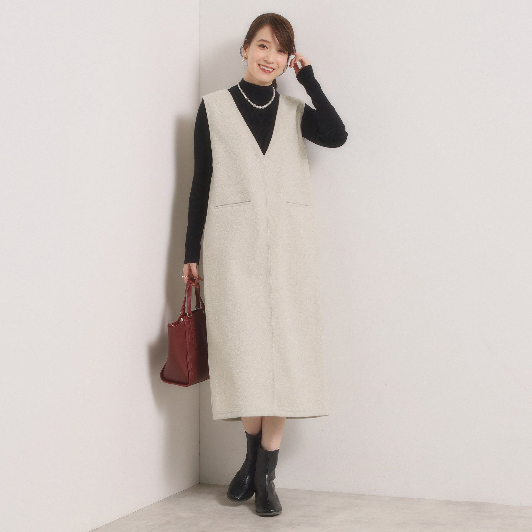 ITS&rsquo;DEMO「【洗濯機OK】カットメルトンジャンスカ」|ワンピース|