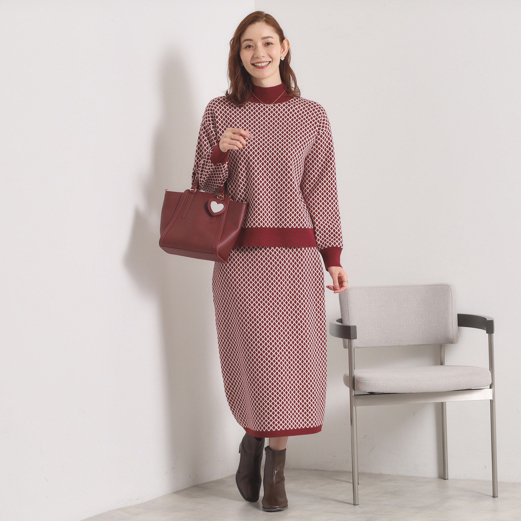 ITS&rsquo;DEMO「【手洗い可】タイトスカートニットセットアップ」|スーツ|