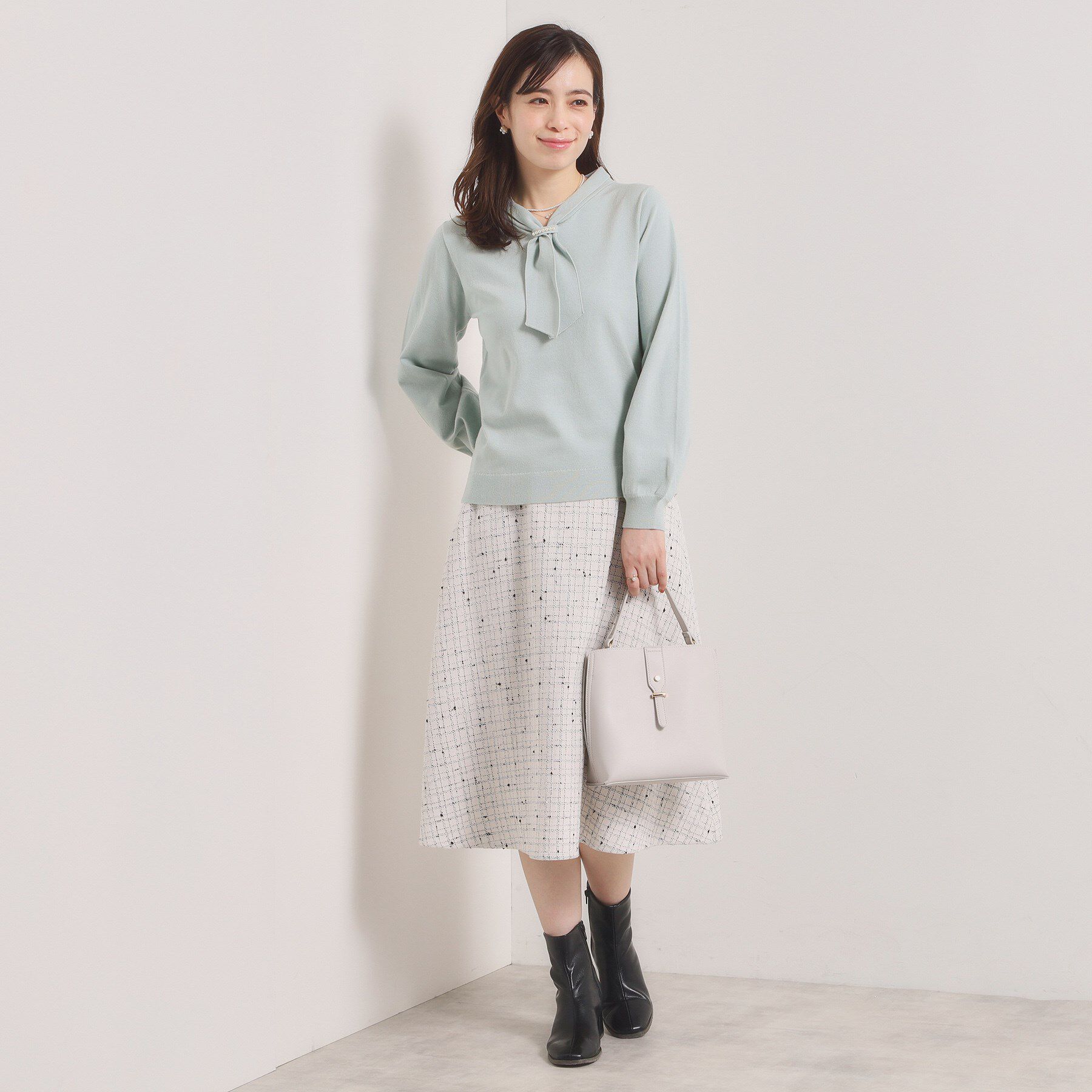 ITS&rsquo;DEMO「【手洗い可】総針ボウタイニット」|ニット・セーター|