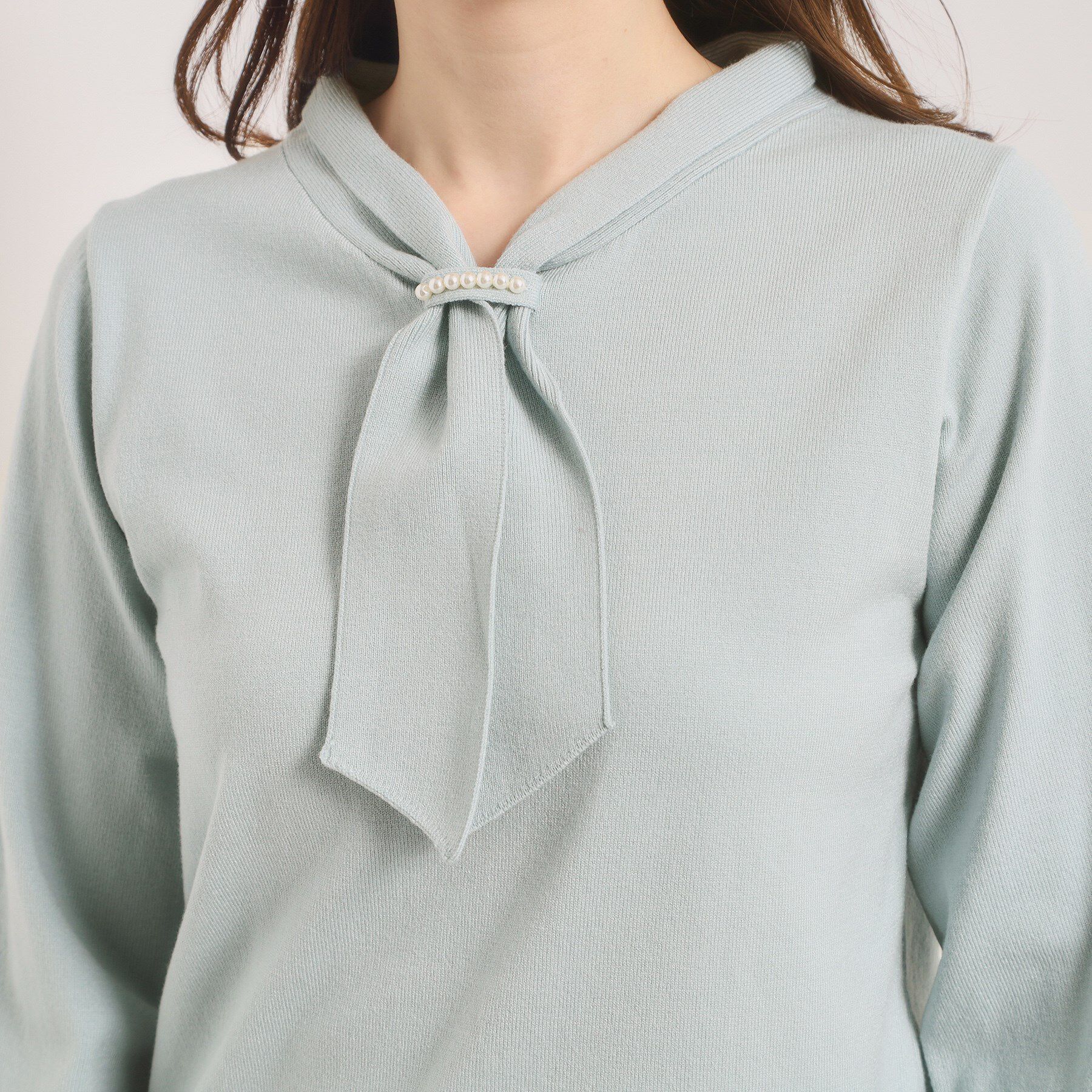 ITS&rsquo;DEMO「【手洗い可】総針ボウタイニット」|ニット・セーター|