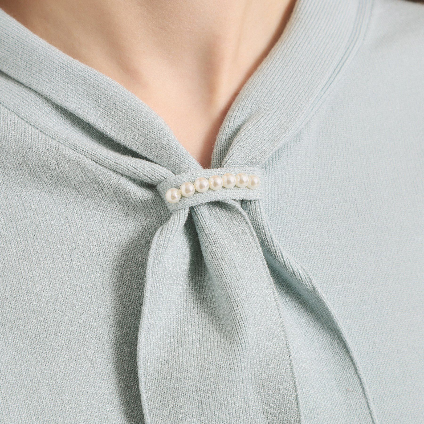 ITS&rsquo;DEMO「【手洗い可】総針ボウタイニット」|ニット・セーター|