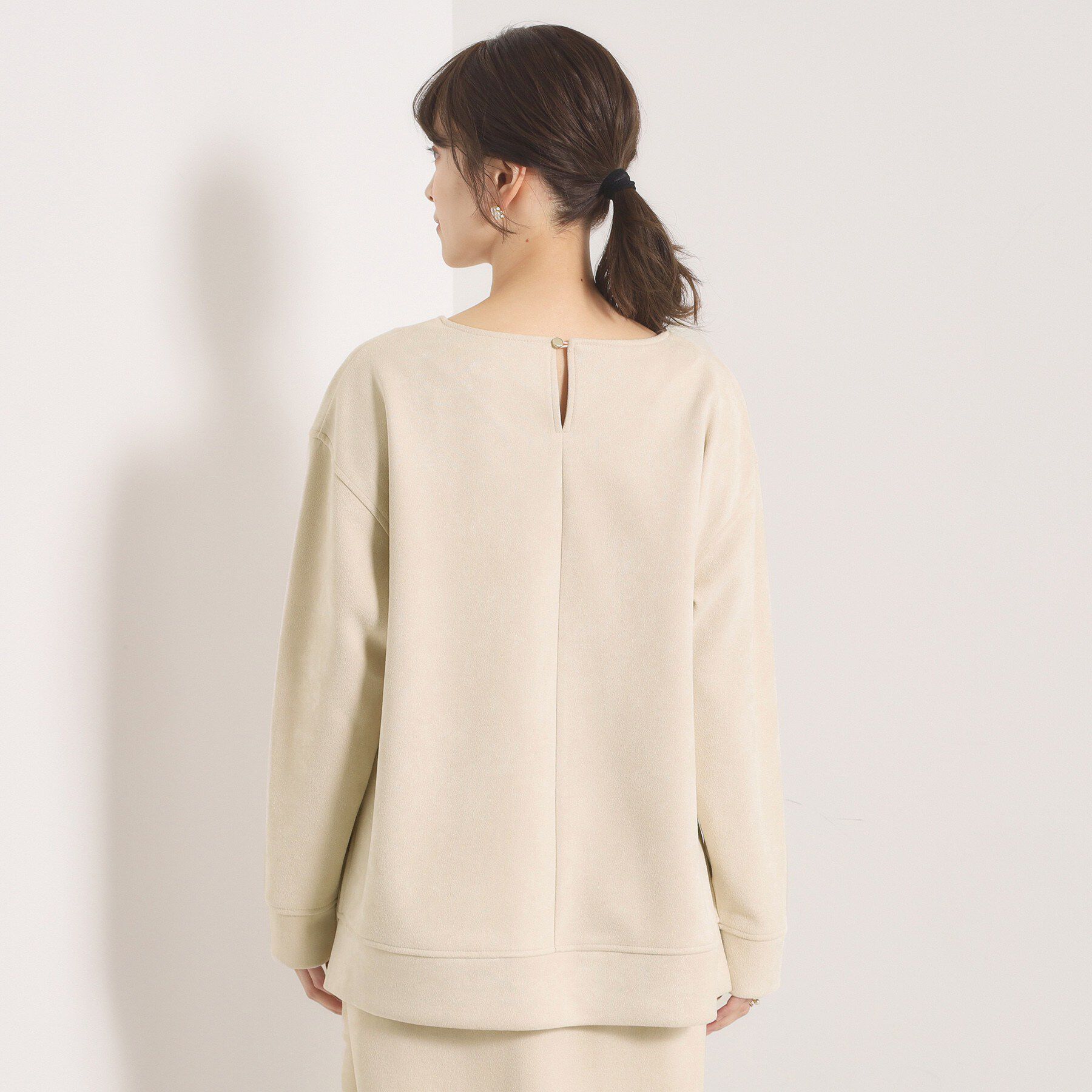 ITS&rsquo;DEMO「【セットアップ可／手洗い可】カットスエードプルオーバー」|Tシャツ・カットソー|