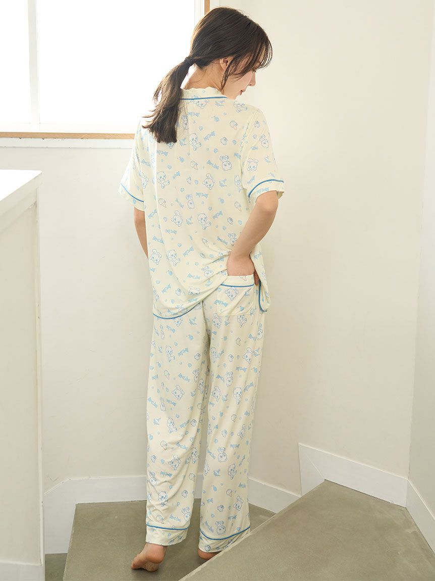 SNIDEL HOME「【icy baby】【接触冷感】総柄ロングパンツ」|ルームウェア|