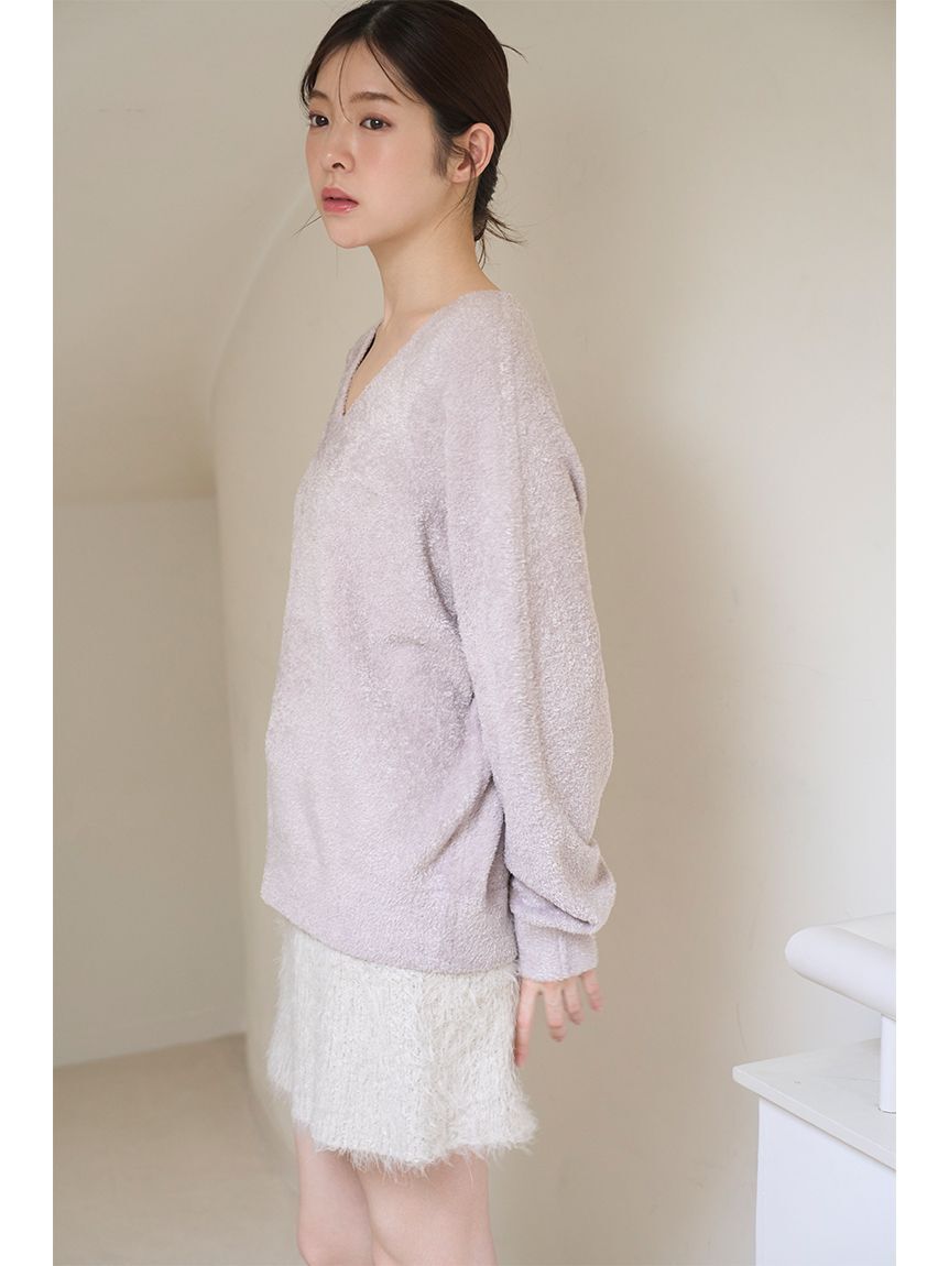 SNIDEL HOME「Vネックニット&times;ショートパンツセットアップ」|ルームウェア|