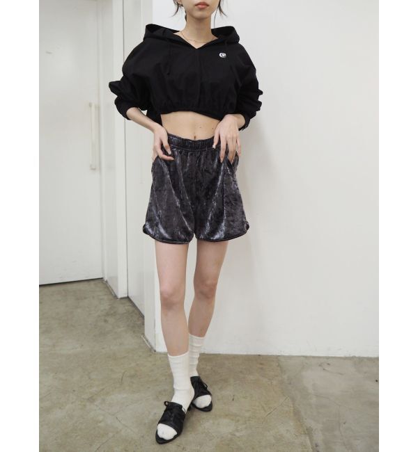 EVRIS「ワンポイントフードデザインクロップドシャツ」|シャツ・ブラウス|