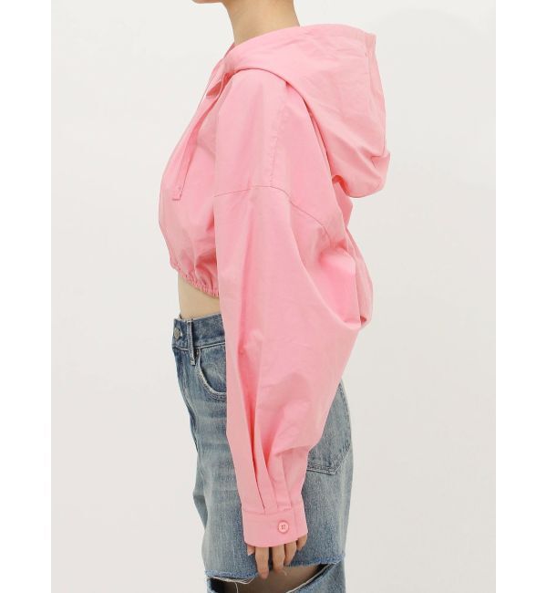 EVRIS「ワンポイントフードデザインクロップドシャツ」|シャツ・ブラウス|