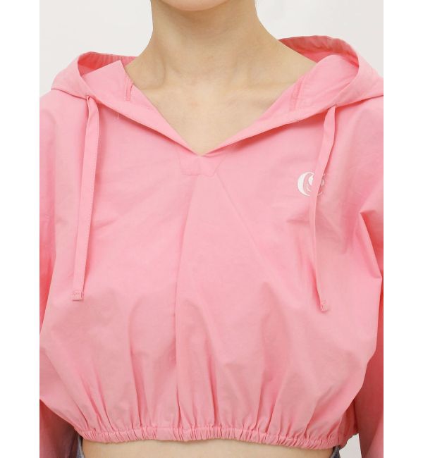 EVRIS「ワンポイントフードデザインクロップドシャツ」|シャツ・ブラウス|