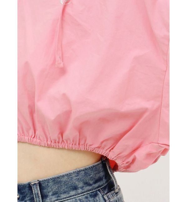 EVRIS「ワンポイントフードデザインクロップドシャツ」|シャツ・ブラウス|