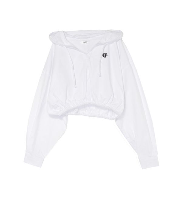EVRIS「ワンポイントフードデザインクロップドシャツ」|シャツ・ブラウス|