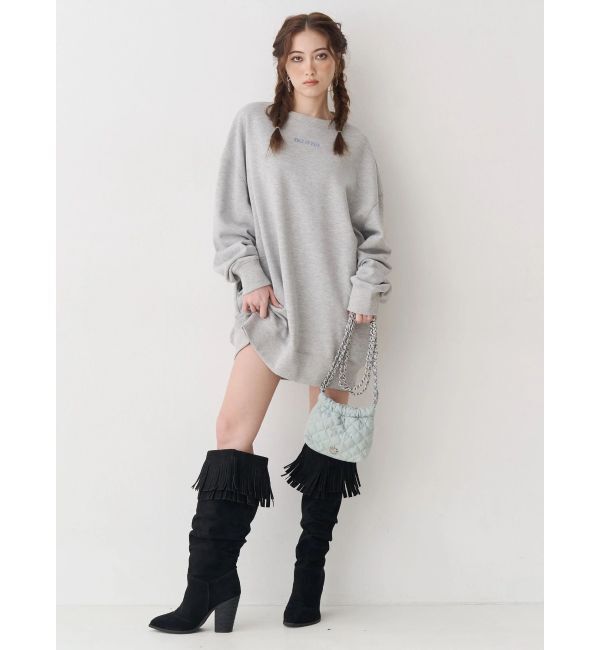 EVRIS「フリンジデザインロングブーツ」|ロングブーツ|