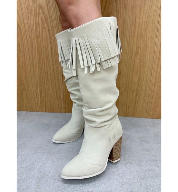 EVRIS「フリンジデザインロングブーツ」|ロングブーツ|