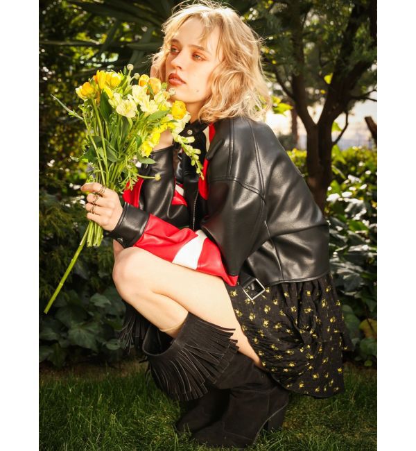 EVRIS「フリンジデザインロングブーツ」|ロングブーツ|