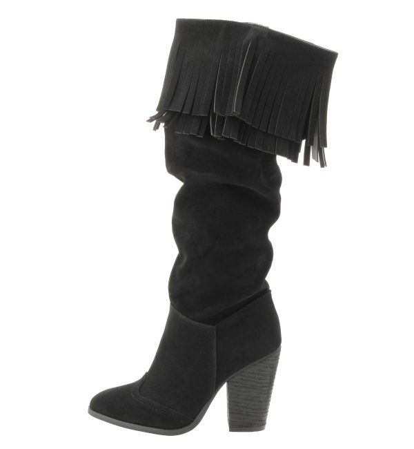 EVRIS「フリンジデザインロングブーツ」|ロングブーツ|