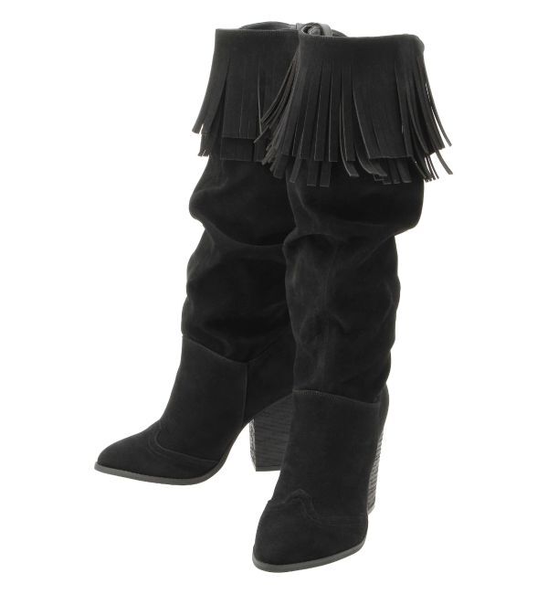 EVRIS「フリンジデザインロングブーツ」|ロングブーツ|