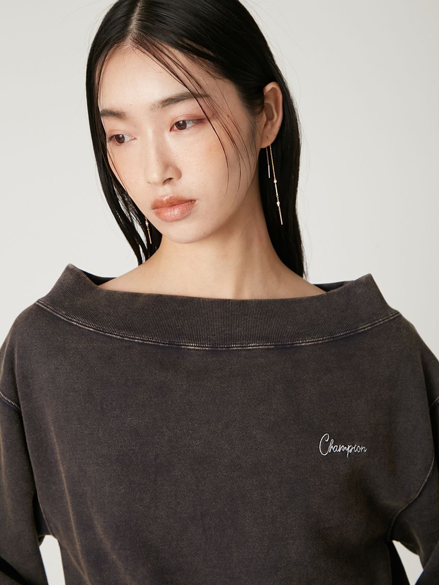 FRAY I.D「【FRAY I.D｜Champion】オフショルスウェット」|スウェット・ジャージ|