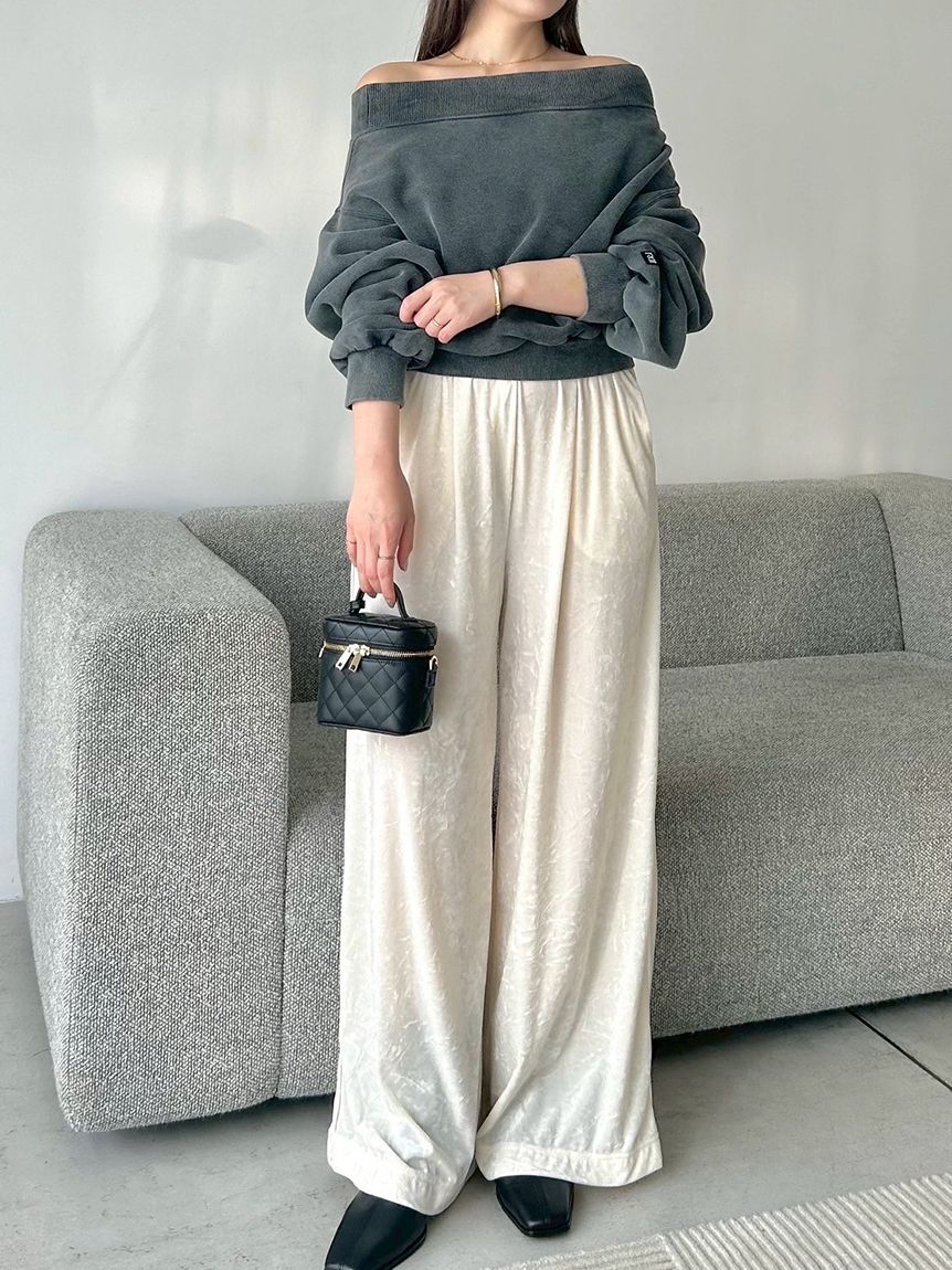 FRAY I.D「【FRAY I.D｜Champion】オフショルスウェット」|スウェット・ジャージ|