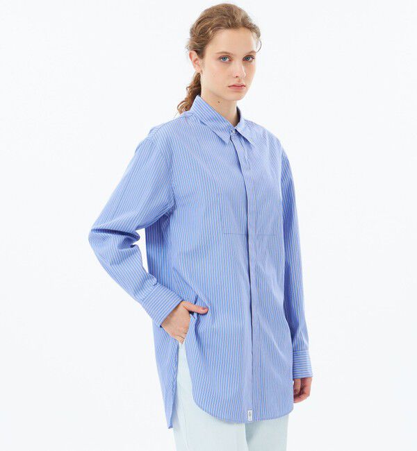 MACKINTOSH PHILOSOPHY「【WEB&一部店舗限定】THOMAS MASON ブザムシャツ」|シャツ・ブラウス|ブルー