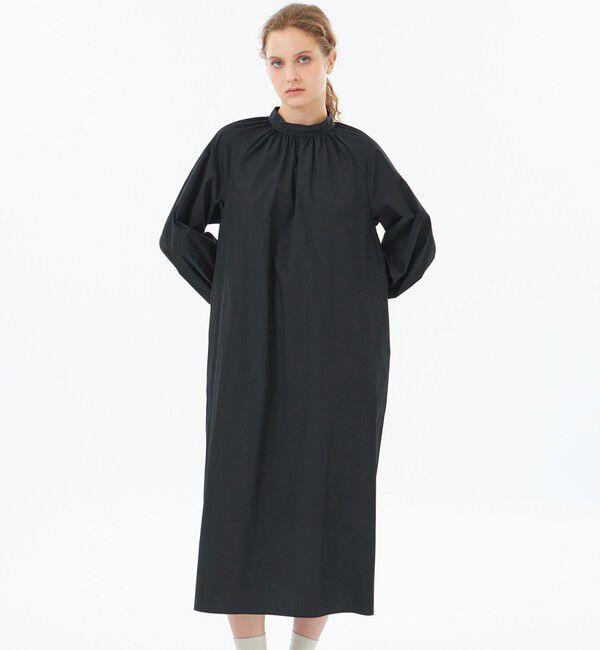 MACKINTOSH PHILOSOPHY「【WEB&一部店舗限定】THOMAS MASON ギャザーワンピース」|ワンピース|ブラック