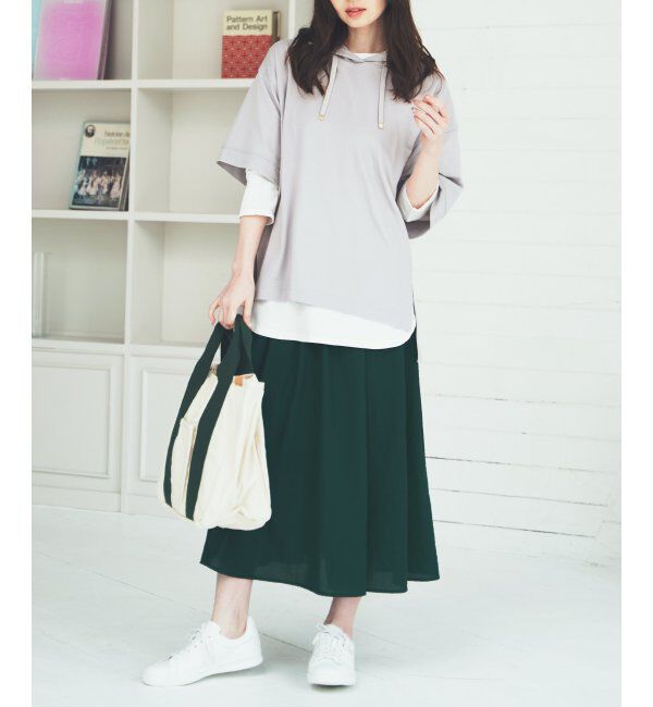 ikka「スズヤカボリュームスカート」|スカート|