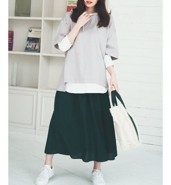 ikka「スズヤカボリュームスカート」|スカート|