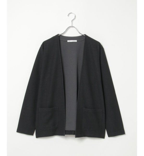 ikka「ダブルフェイスDRYカノコカーディガン」|カーディガン|