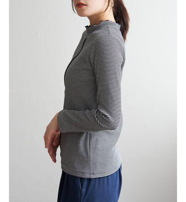 ikka「前後2WAY三角テレコプルオーバー」|Tシャツ・カットソー|