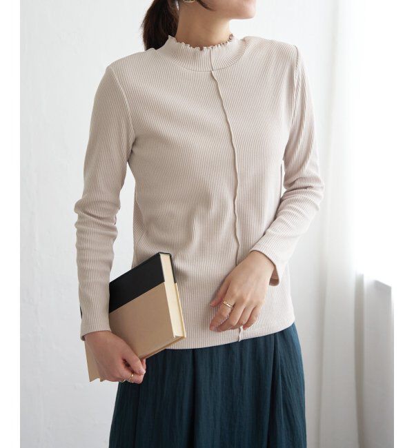 ikka「前後2WAY三角テレコプルオーバー」|Tシャツ・カットソー|