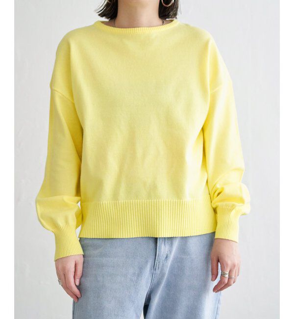 Lbc with Life「コットンPドロップショルダーニット」|カーディガン|