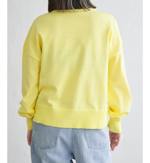 Lbc with Life「コットンPドロップショルダーニット」|カーディガン|