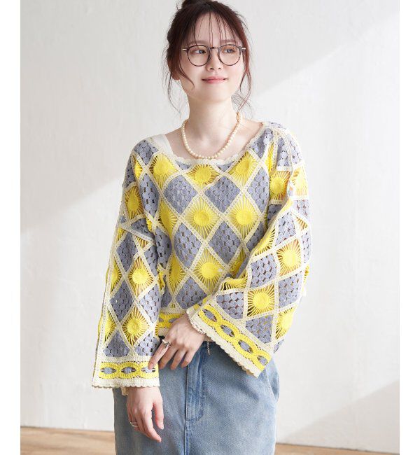 Lbc with Life「モチーフレースショートレースプルオーバー」|その他|