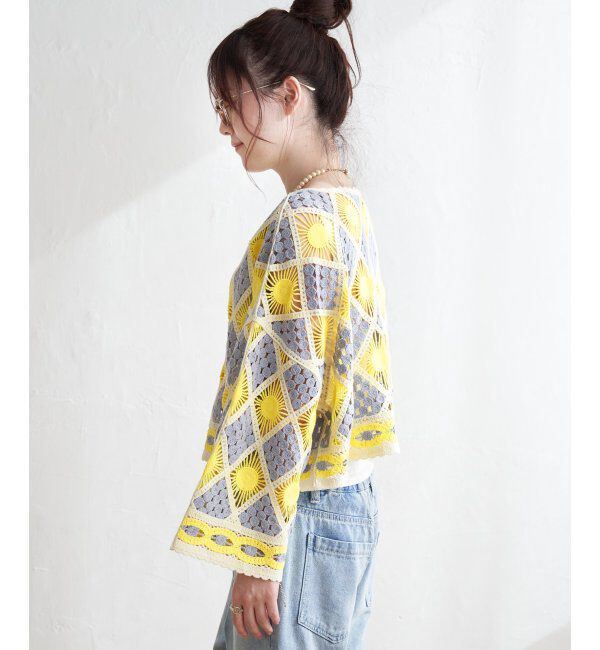 Lbc with Life「モチーフレースショートレースプルオーバー」|その他|