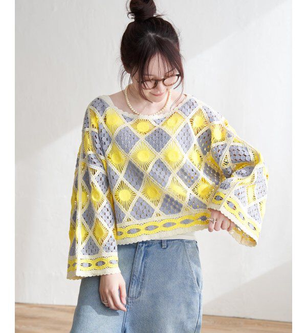 Lbc with Life「モチーフレースショートレースプルオーバー」|その他|
