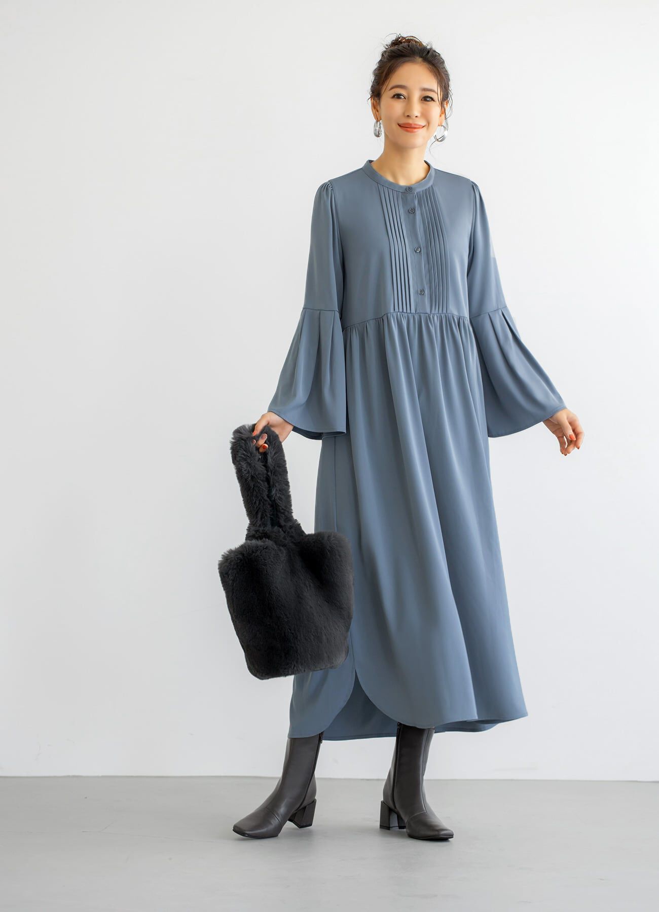 STYLE DELI「タック＆ギャザーワンピース」|ワンピース|