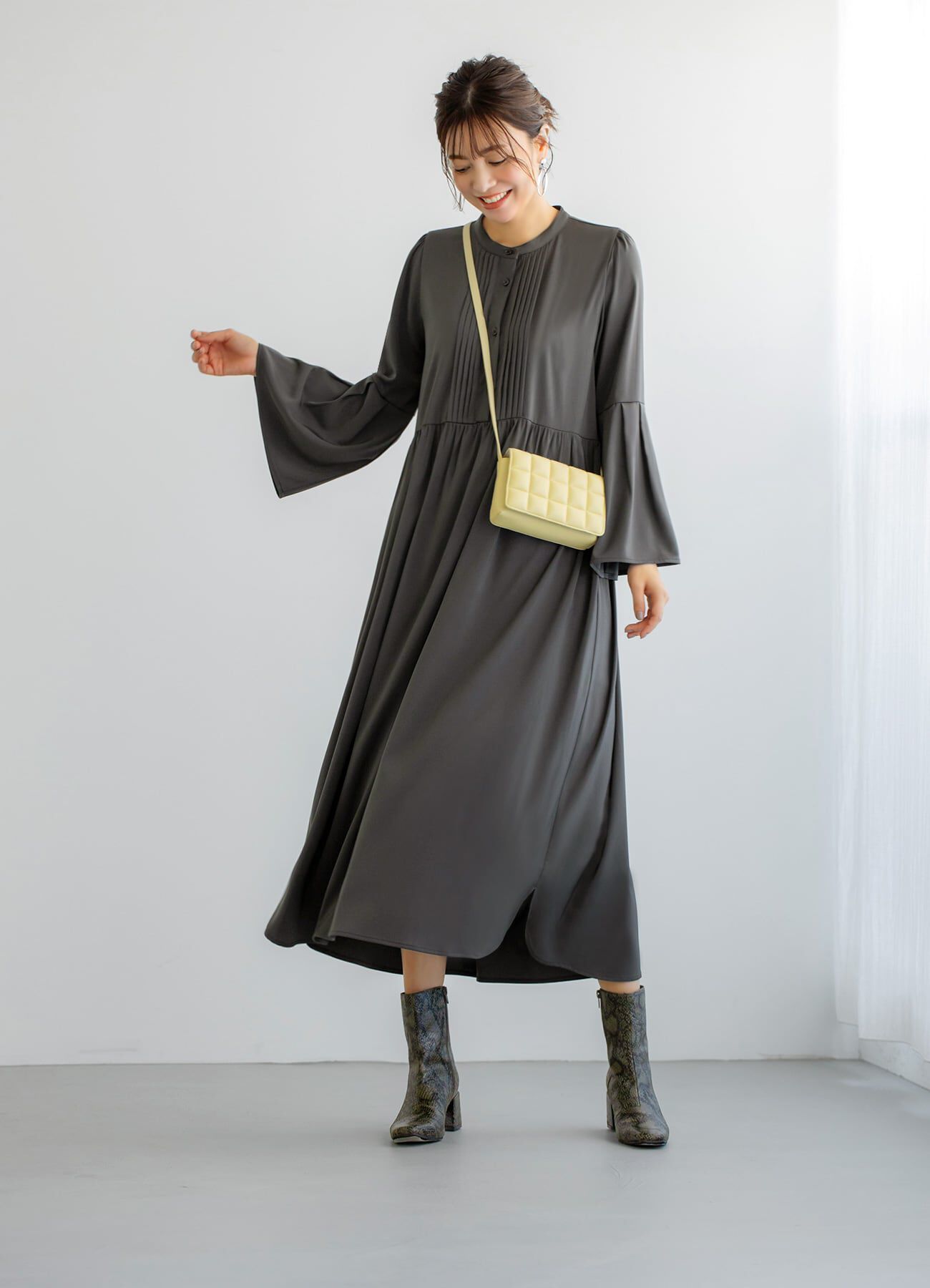 STYLE DELI「タック＆ギャザーワンピース」|ワンピース|