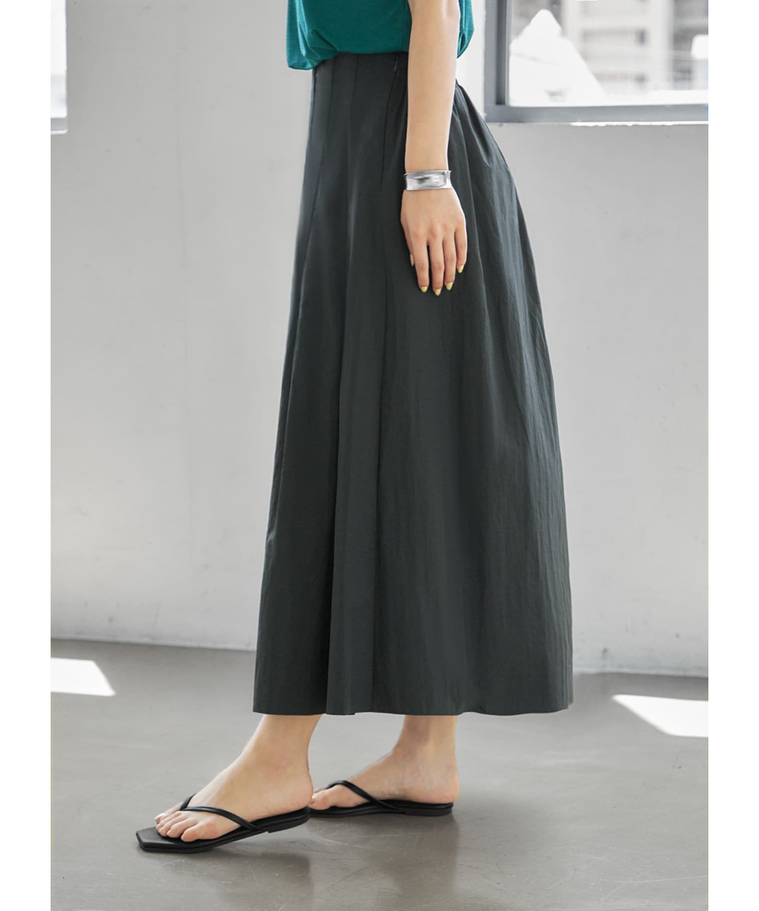 STYLE DELI「上部留めタックフレアスカート」|スカート|