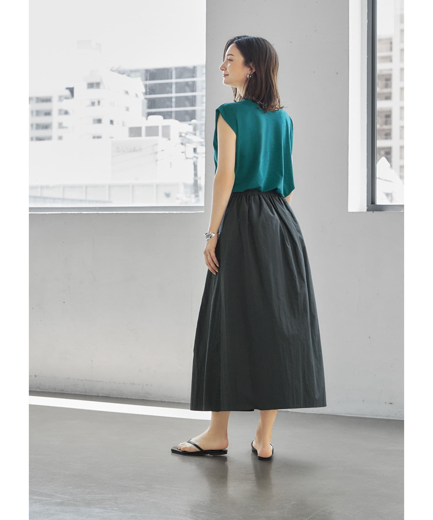 STYLE DELI「上部留めタックフレアスカート」|スカート|