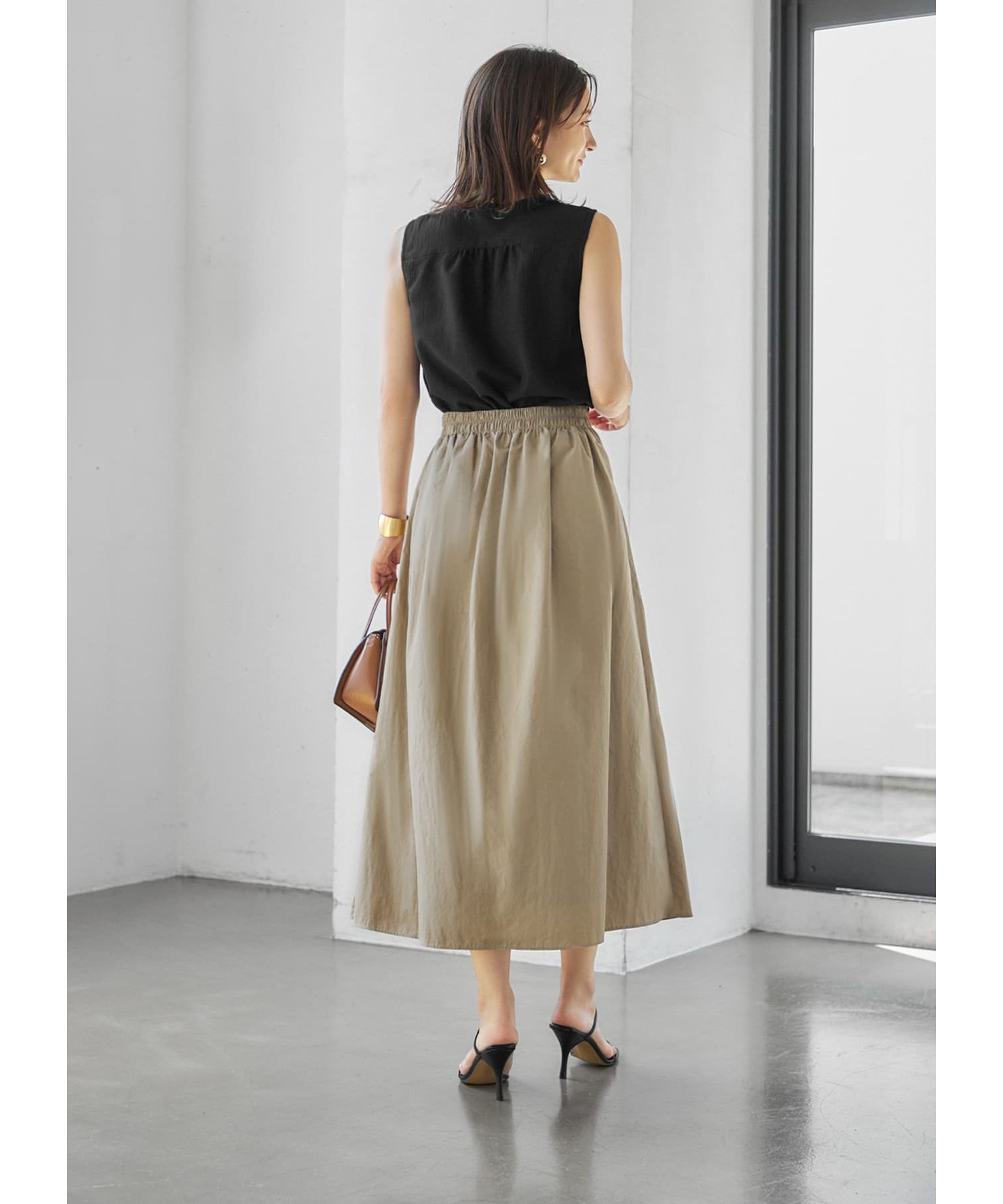 STYLE DELI「上部留めタックフレアスカート」|スカート|