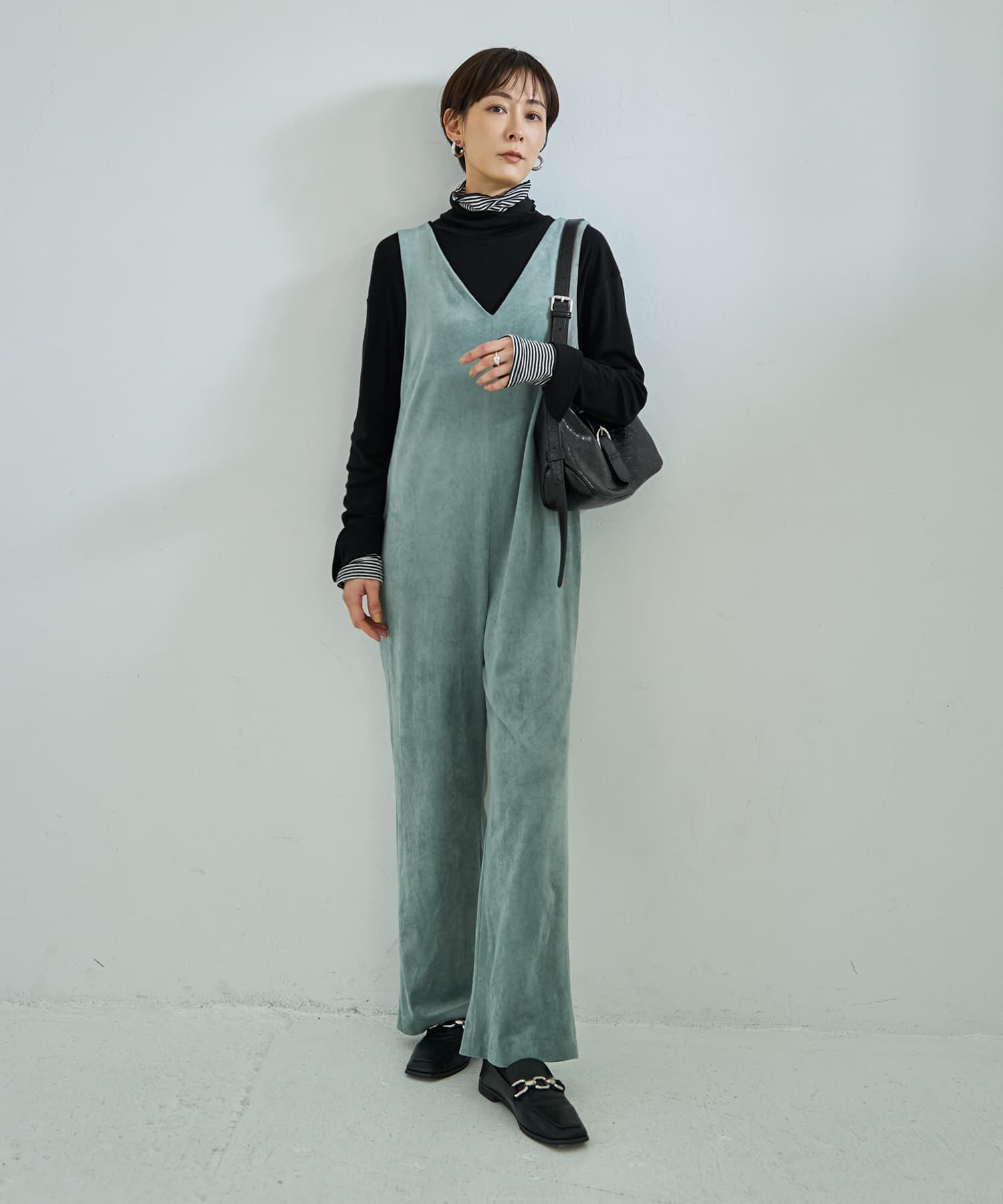 STYLE DELI「スエードタッチサロペット」|その他|ミントグリーン